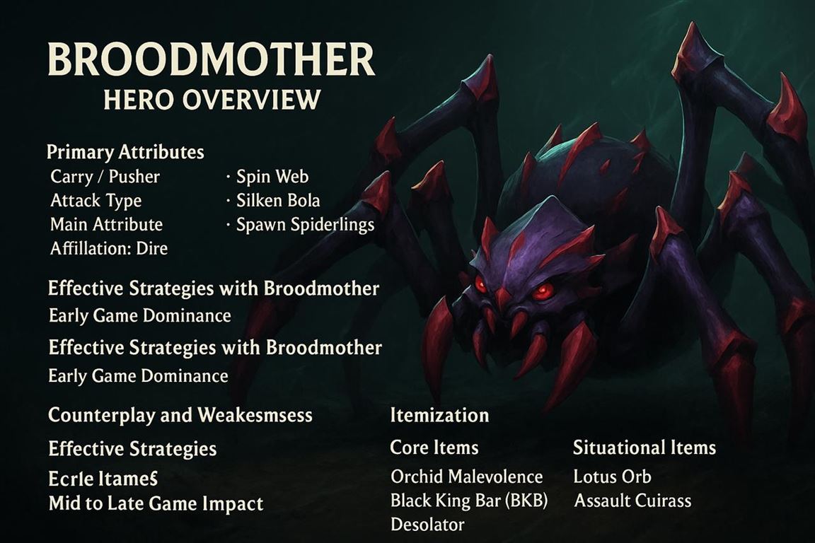 Introduction to broodmother in dota 2
